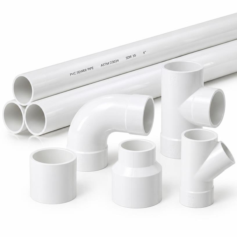 Tubo PVC Esgoto 100mm - Barra 6m